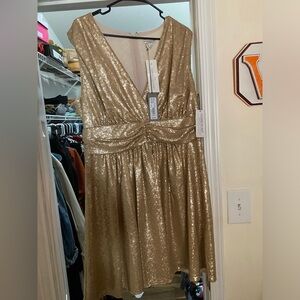 Eva Mendes for New York & Company Gold Sequin Mini Dress